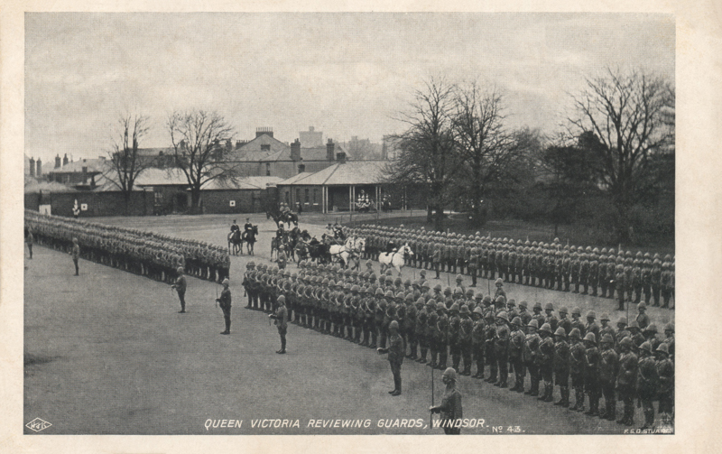 43  -  Queen Victoria Reviewing Guards
