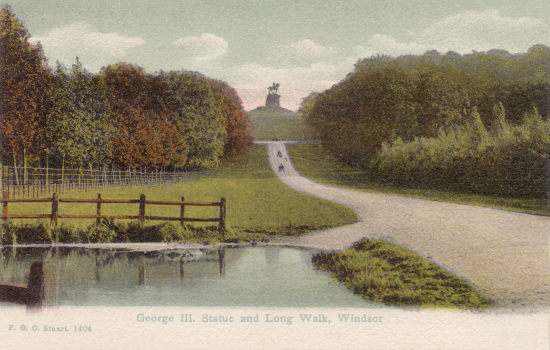 George III. Statue and Long Walk, Windsor