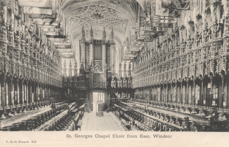 St Georges Chapel Choir from East, Windsor
